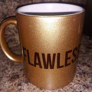 Gold,,,coffee mugs, "I woke up like this "   and F